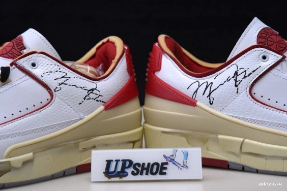 Cheap EP Jordan 2 DJ4375-106 SP Low White O-W Retro Air DJ4375-106 Red 0521